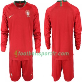 Tenue Portugal Enfant Domicile Coupe du monde 2018 Maillot de Foot ML